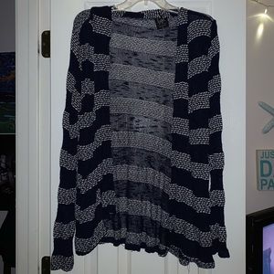 Blue patterned Calvin Klein womens cardigan
